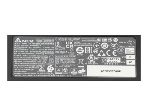 Fuente de alimentación original Acer Ferrari One 200 65,0 vatios - Imagen 5 de 6