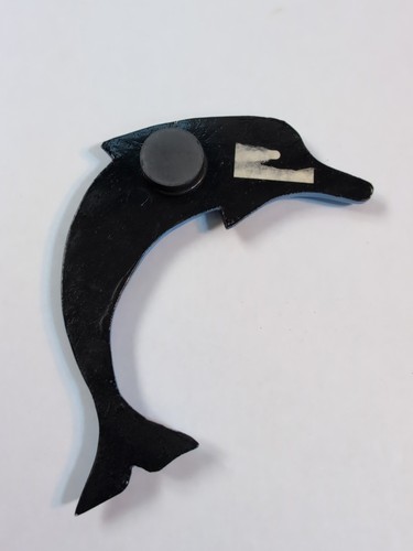 Imán de nevera vintage de madera de delfín de 4-1/2" pintado - Imagen 18 de 24