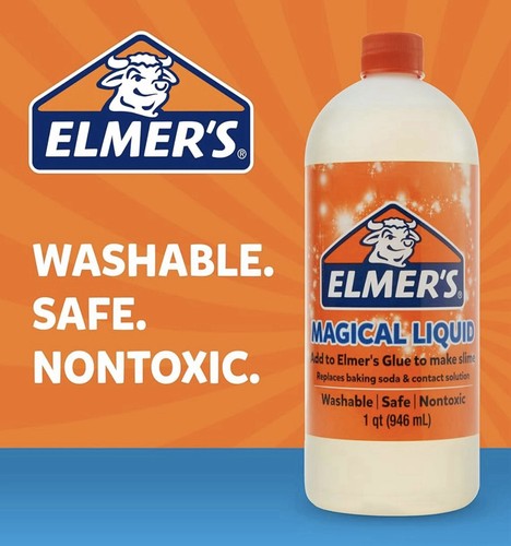 Elmer's Slime Activator, Magical Liquid Activator Solution, 1 Quart MADE IN USA - Picture 2 of 2