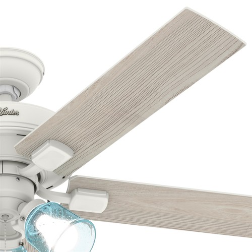 Hunter Fan 52 inch Casual Matte White Indoor Ceiling Fan with Light Ki 5 Blades - Picture 5 of 6