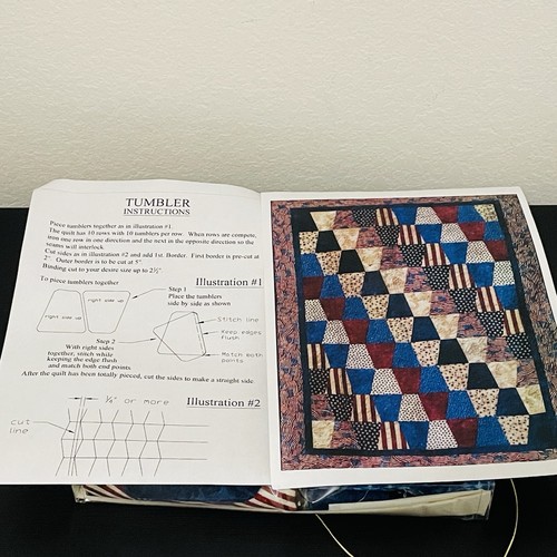 Proud To Be An American vorgeschnittene Becher Quilt-Set - Bild 2 von 12