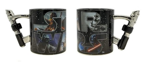 Silver Buffalo Star Wars Lightsaber Sculpted Handle Ceramic Mug, 20 Ounces - Picture 9 of 24