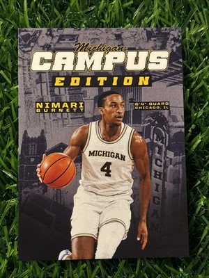 2025-2026 Valiant Michigan Basketball Nimari Burnett Campus Edition Insert