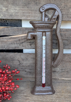 ❤️ AußEnthermometer Thermometer Wasserpumpe8714982 Gusseisen Braun Antiklook ❤️