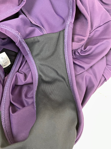 Lands' End Badeanzug Einteiler Größe 16 W DDD einfarbig lila mit Bügel - Bild 5 von 9