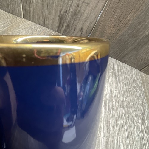 Vintage DuPont PHOTRAMIS 1991 Coffee Mug Cup Blue/Gold Toned Made In England - Picture 5 of 12