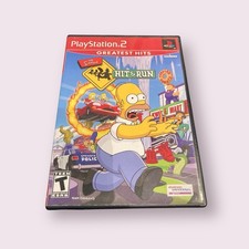 Playstation 2 - The Simpsons: Hit & Run Game Greatest Hits W/ Manual Tested