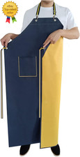 Rubber Aprons Waterproof with Pockets for Dishwashing, Dishwasher Apron Waterpro