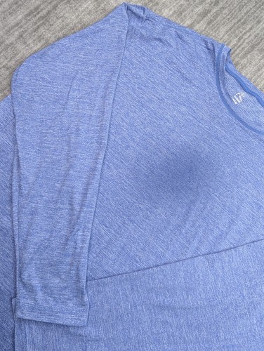 Rhoback Blitz Tech Performance Shirt Long Sleeve Men's 2XL Heather Blue XT2 - Picture 5 of 12