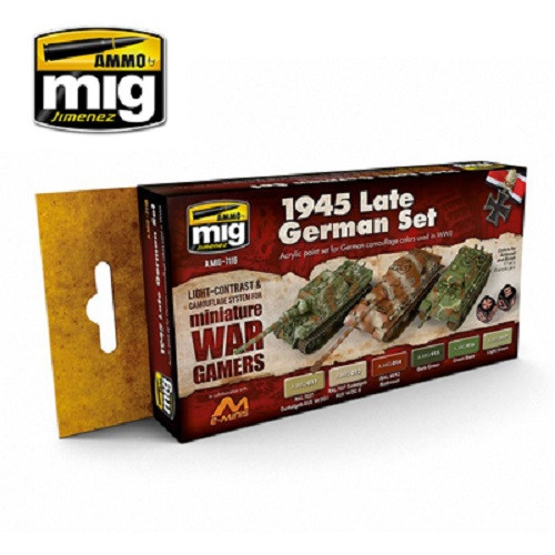 Munition Mig A.MIG7118 Late Wargame German Colours 1945 Acrylfarben Set - Bild 1 von 1