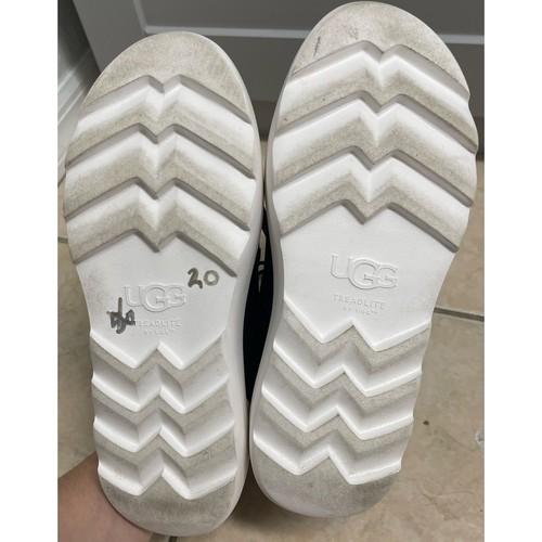 UGG Mujer Marin Mega Entrenador Tenis Plataforma Zapatos Negro Blanco Talla 7.5 - Imagen 8 de 8