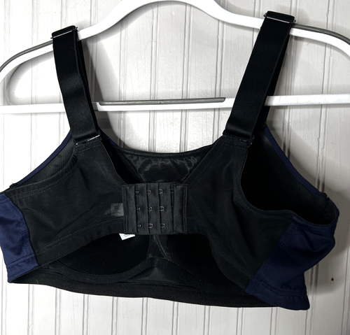 LIVI Lane Bryant Sport Bra Womens 36C Navy Blue No Wire Padded Full Coverage - Picture 6 of 6