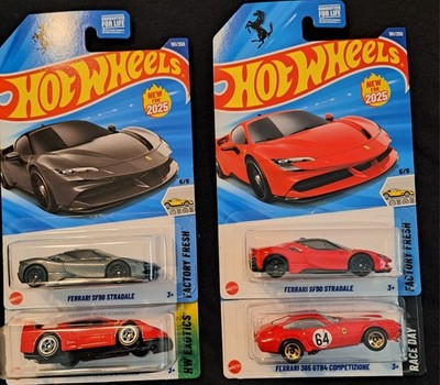 🔥2025 Hot Wheels Ferrari SF90 Stradale Red/Gray, F40,365