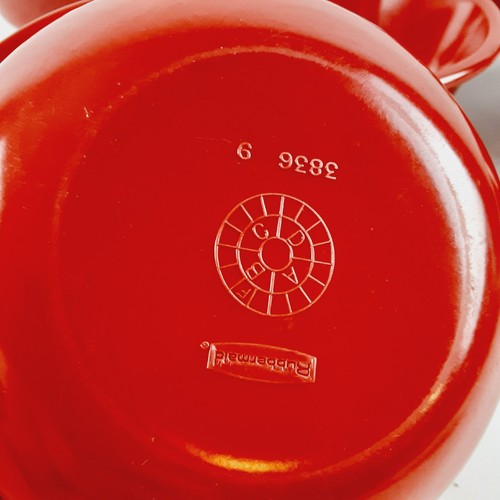 Rubbermaid Set of 6 Red Cereal Bowls Vintage Model #3836 Rare Color - Picture 5 of 10