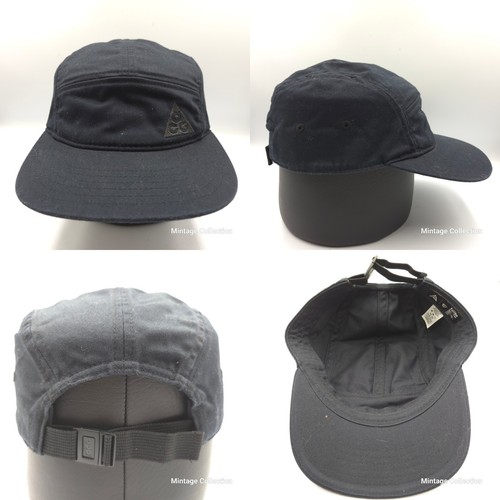 Gorra Nike ACG AW84 5 paneles negra todas las condiciones equipo correa ajustable - Imagen 1 de 10