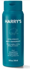 Harry's 2 In 1 Shampoo & Conditioner Anti Dandruff 14 Fl Oz Extra-Strength 