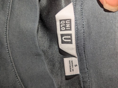 Uniqlo U Airism Oversized T-Shirt Dark Green sz Small High Quality Cotton Poly - Picture 3 of 7