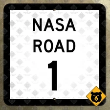 Texas State Highway NASA Road 1 route marker sign Houston Johnson space 16x16