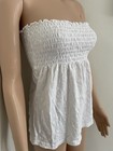 Vanity Y2K Vintage Strapless Tube Top Lace Eyelet Babydoll Indie Boho Festival