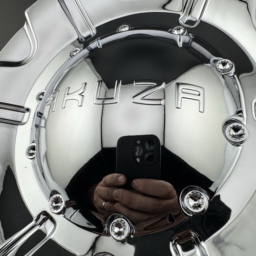 AKUZA 504 SPUR Chrome Center Cap Wheel Hub Cover LG0603-42 EMR0504 SGD0010 - Picture 6 of 8