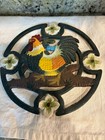 hot plate with rooster vintage
