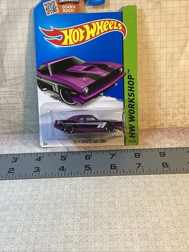NOC 2015 HOT WHEELS '70 PLYMOUTH AAR CUDA PURPLE HW WORKSHOP 199/250