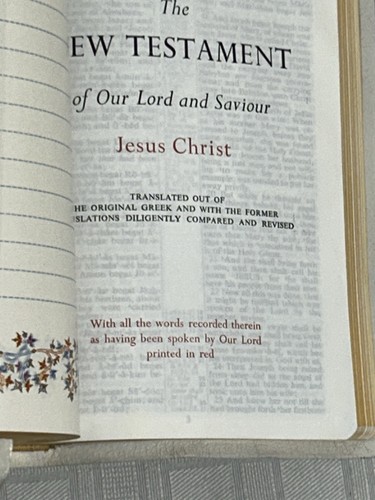 Vtg. 60's World WHITE Holy Bible KJV Heritage Reference Morocco Leather 860C - Picture 14 of 17