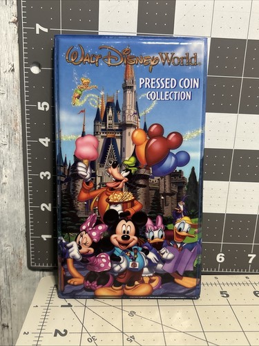 Disneyland Resort Souvenir gepresste Münzsammlung Buch mit 5 gepressten Münzen