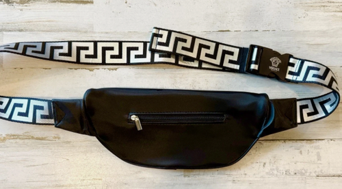 Versace Fragrances Black Fanny Pack Belt Bag, New - Picture 2 of 6