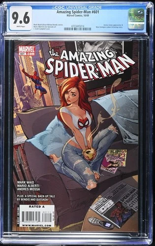 Amazing Spider-Man # 601 CGC 9.6 White (Marvel, 2009) J. Scott Campbell cover