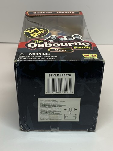 The Osbourne Family Talkin’ Heads Ozzy Osbourne Figur 7” 2002 ~ Neu, NRFB - Bild 10 von 12