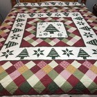 Better Homes And Garden Evergreen Christmas Tree Quilt Queen 96x96.5 Colorful