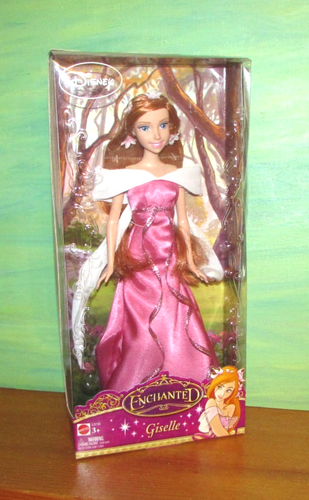 Nuevo Vestido Rosa Giselle 2007 Película Disney Encantada Amy Adams Pelo Rojo Muñeca Barbi - Imagen 14 de 20