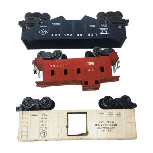 Lote De 3 Coches De Colección Lionel Calibre O Góndola Posguerra Caboose Caja Leche - Imagen 3 de 7