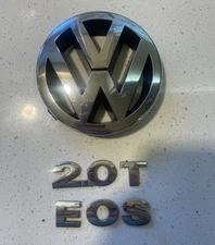 2007 -16 VW EOS 2.0 T OEM Front Grill And REAR EMBLEM LOGO BADGE SIGN