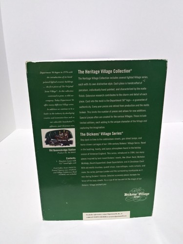 Dept 56 Old Queensbridge Station 2 Pieces Dickens Village 1999 #58443 AS IS - Picture 11 of 14