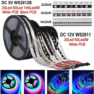 5M-5V-WS2812B-12V-WS2811-Dream-Color-5050-RGB-LED-Strip-Lights-30-60-144-LEDs