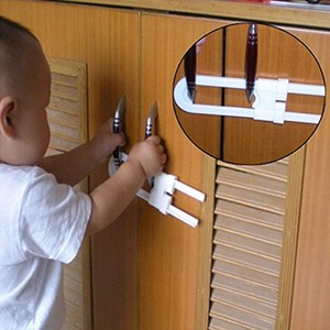 1pc Children Safety Lock U Shape Security For Cabinet Baby