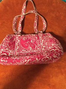 Vera-Bradley-Twirly-Birds-Pink-Squared-Away-Shoulder-Bag-Purse-Tote