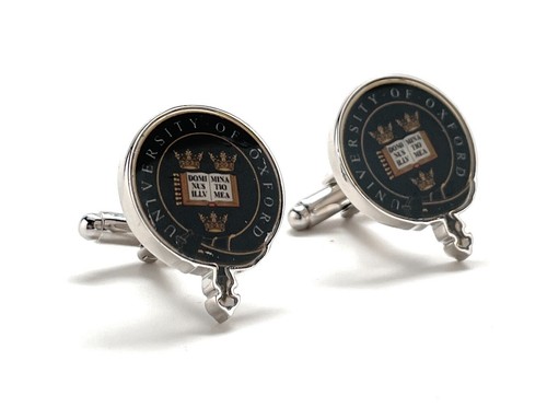 Oxford Britische Manschettenknöpfe British University Emblem Schild Wappen England College - Bild 3 von 7