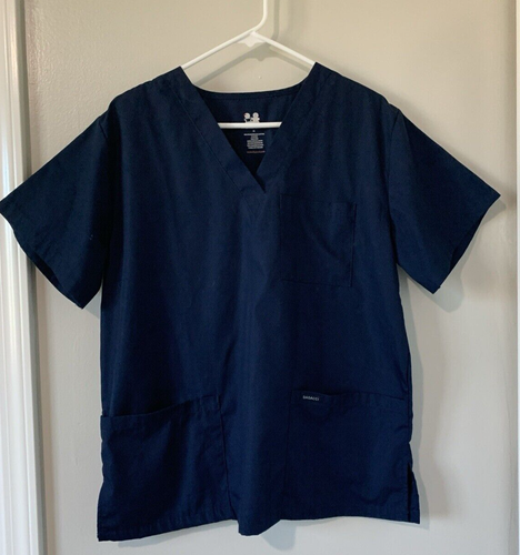 SCRUB UNIFORM TOP DAGACCI Brandneu, Ohne Etikett MEDIUM Marineblau Neu ohne Etikett - Bild 1 von 5