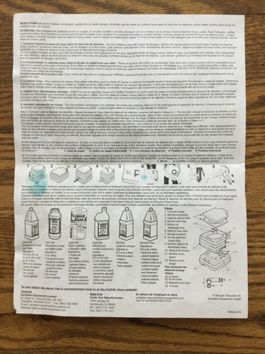 VTG Visa Potty 268 Portable Camping Toilet Tested Original Box - Picture 21 of 24