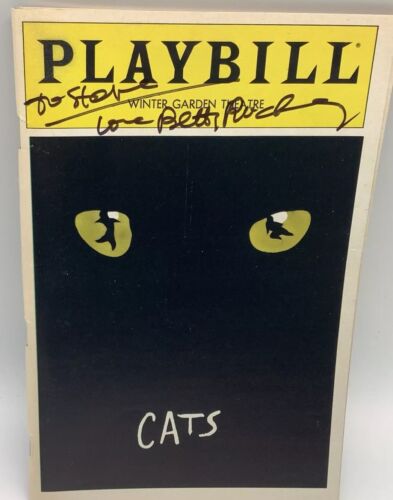 Revista Playbill gatos firmados Betty Buckley fotos invierno jardín teatro 1982 - Imagen 2 de 12