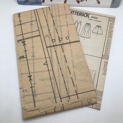 Butterick 4550 Misses Sz 12-16 Dress Top Skirt Shorts Sewing Pattern FF UNCUT - Picture 4 of 5