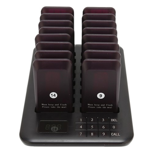 Wireless Calling System 1 Host Controls 16 Pager 800 Meters Transmission Cal ZZ1 - Zdjęcie 9 z 21