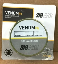 Sig Air 500 Count .177 Cal VENOM Lead Pellets AIR-AMMO-VPB-177-500