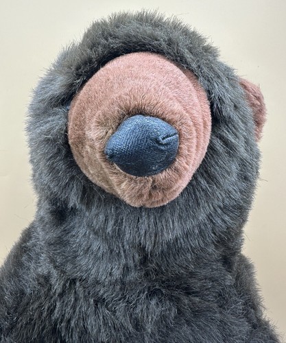 FOLKTAILS PLUSH FULL BODY DARK BROWN BEAR PUPPET, 20 INCHES - Picture 2 of 8
