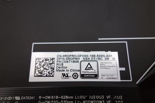 NEW GENUINE Dell Alienware 17 R2 17 R3 Keyboard RUSSIAN NSK-EE1BC RDPRH - Zdjęcie 5 z 5