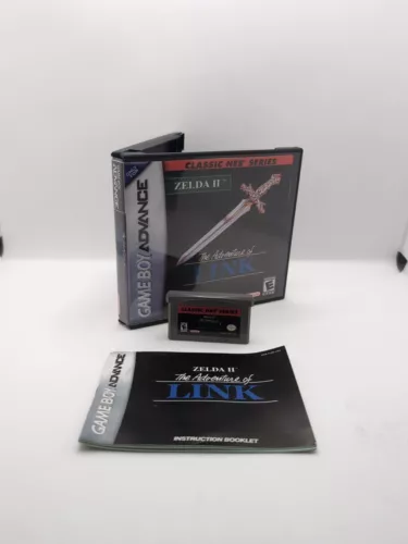 Zelda 2 II The Adventure Of Link (Classic NES Series) Custom Box, W/ Manual Game