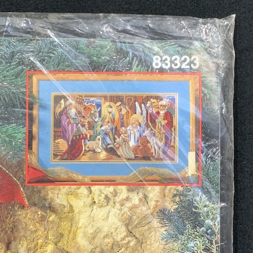 NIP Bucilla Nativity Counted Cross Stitch Kit #83323 Christmas Nancy Rossi 1995 - Picture 3 of 6